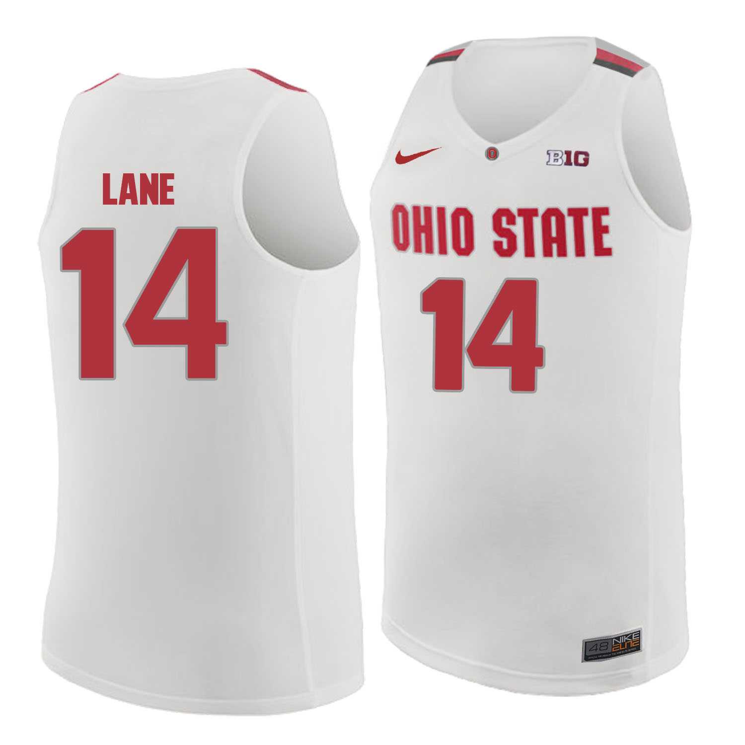 Ohio State Buckeyes #14 Joey Lane White College Basketball Jersey Dzhi,We sell and wholesale Ohio State Buckeyes #14 Joey Lane White College Basketball Jersey Dzhi on line form chian!